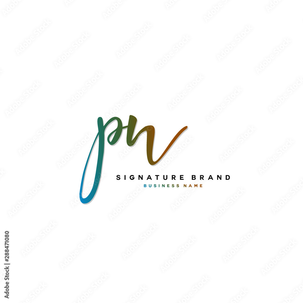 P N PN Initial letter handwriting and signature logo concept design. P N PN Initial letter handwriting and signature logo concept design.