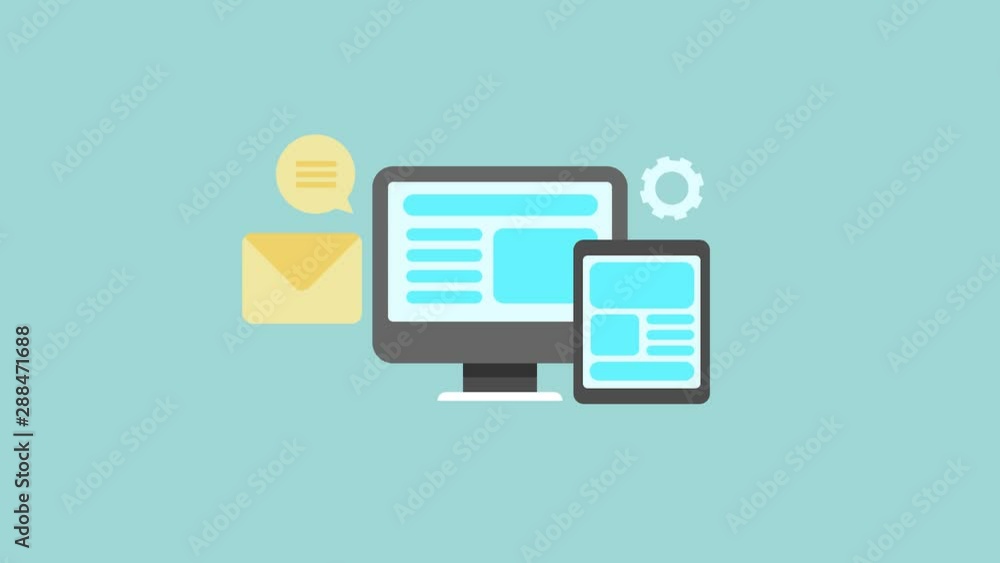Responsive design, website development, digital marketing concept, 2d naimation video clip. Responsive design, website development, digital marketing concept, 2d naimation video clip.