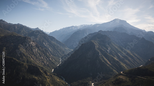Panorama View over Kings Canyon National Park