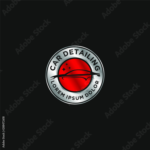 Car detailing logo - modern automotive garage logo