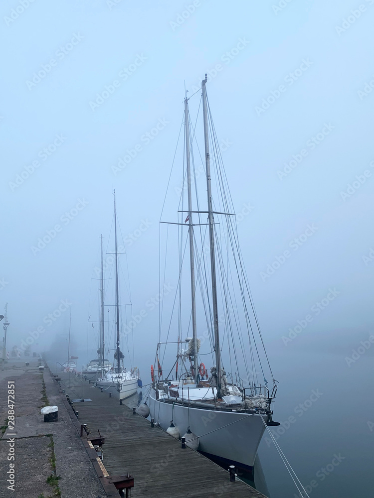 sailing ship in harbor