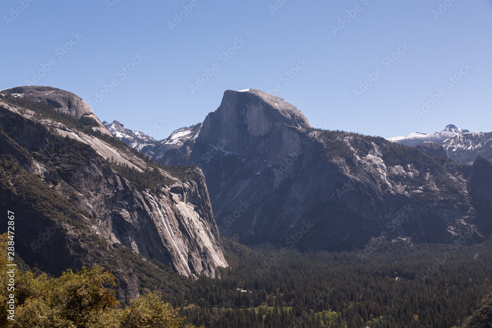 Scenic Half Dome in Yosemite National Park