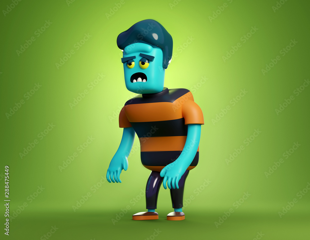 Zombie Monster Halloween Character Zombie Monster Halloween Character