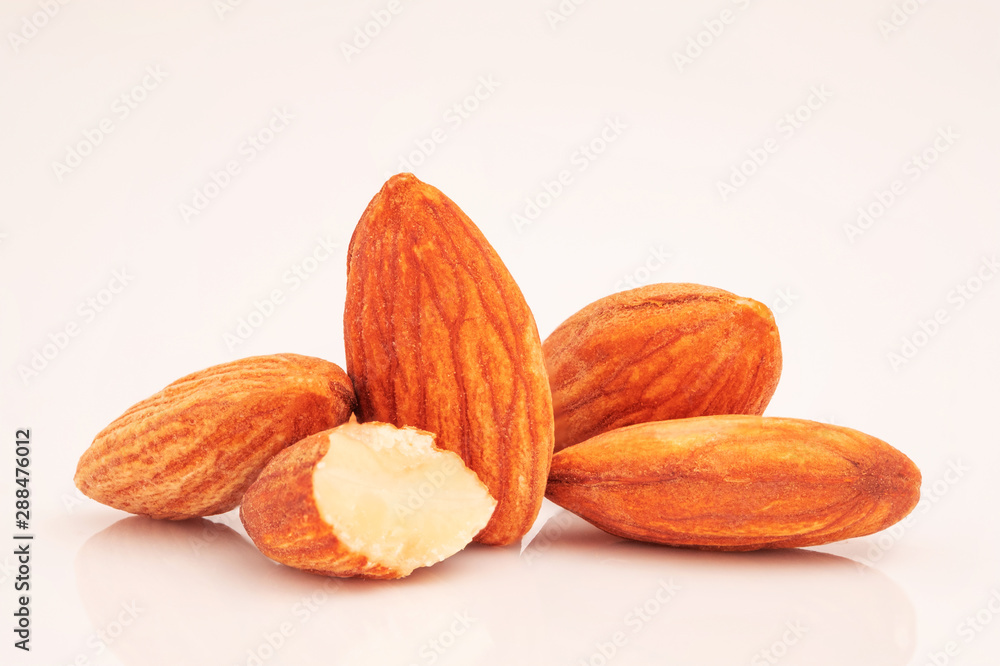 Almond isolated on white background with clipping path Almond isolated on white background with clipping path
