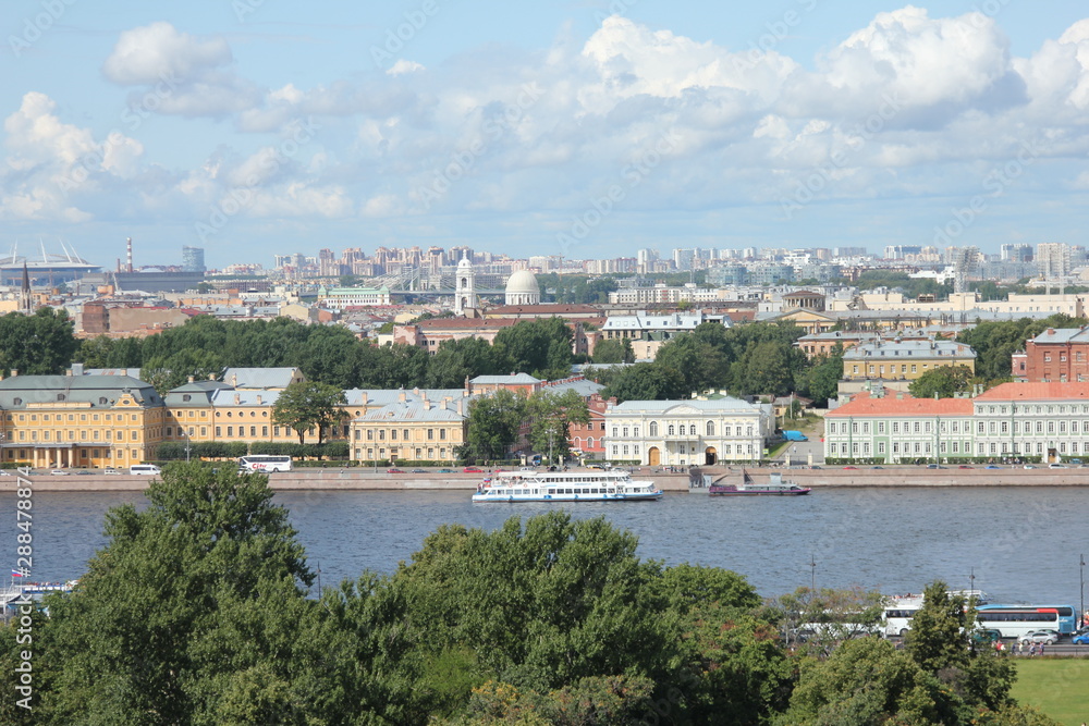 view of St. Petersburg from St. Isaac's Cathedral