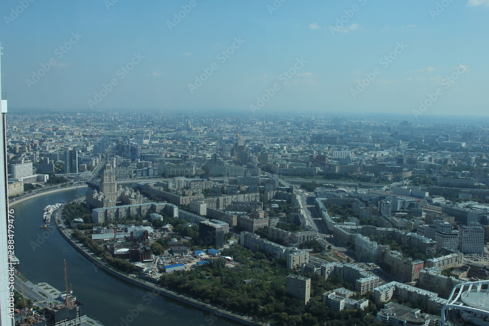 view of Moscow from the tower