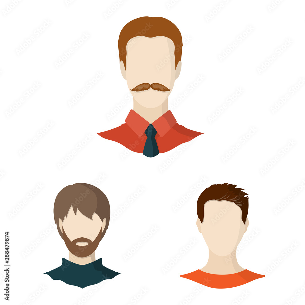 Vector design of avatar and dummy icon. Set of avatar and figure vector icon for stock.