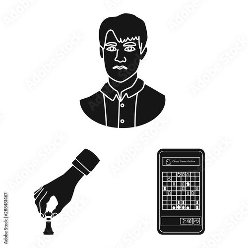 Vector design of club and target symbol. Set of club and game vector icon for stock.