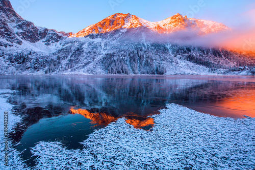 Winter mountains background © alexugalek