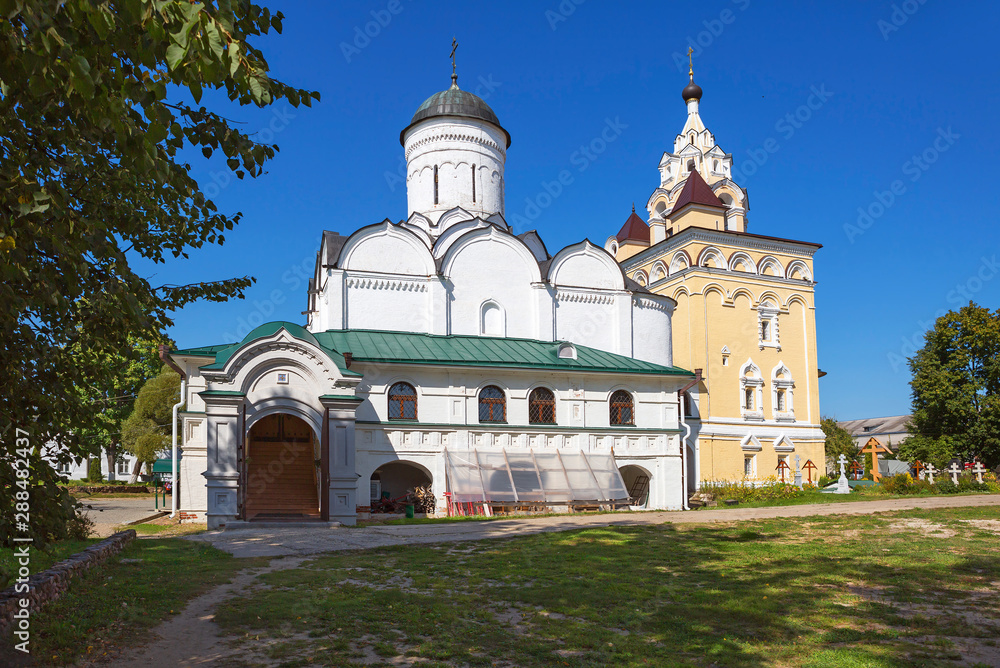 Kirzhach, Vladimir region, Russia, Holy Annunciation convent.   The monastery is located in Kirzhach, Vladimir region. It was founded by St. Sergius of Radonezh in 1358. On the territory of the Church