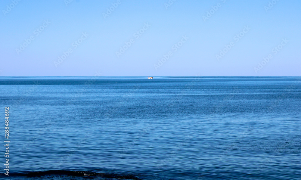 Fototapeta premium Black sea coast isn summer, calm sea 