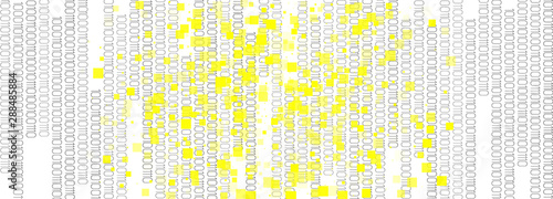 Binary Matrix Background. Red Tech Banner.  photo