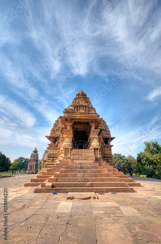 The Vishvanatha Temple is a Hindu temple in Madhya Pradesh  India. It is located among the western group of Khajuraho Monuments  a UNESCO World Heritage site. The temple is dedicated to Shiva