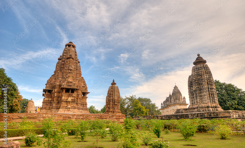 The Lakshmana Temple is a Hindu temple built by Yashovarman located in the Western Temple complex in Khajuraho, India. Dedicated to Vaikuntha Vishnu - an aspect of Vishnu.