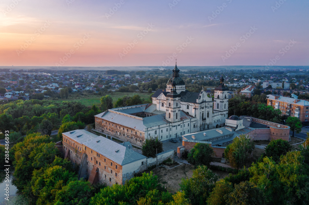 The monastery of barefoot Carmelites in Berdichev. View from above