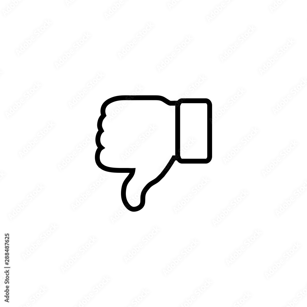 dislike icons, thumbs down icon Vector illustration. symbol for web site Computer and mobile vector. dislike icons, thumbs down icon Vector illustration. symbol for web site Computer and mobile vector.