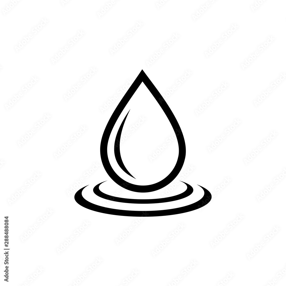 Water icon vector. Water symbol
