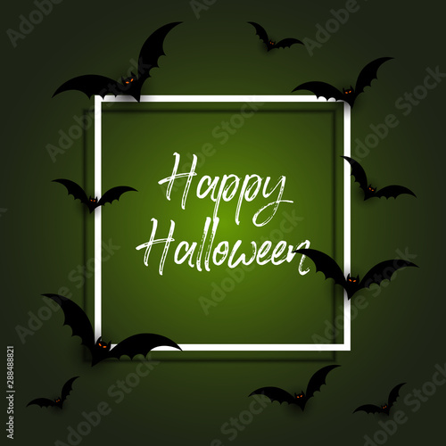 Halloween background with bats