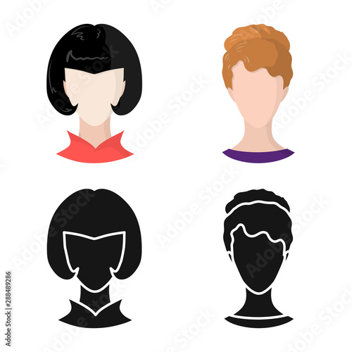 Vector design of professional and photo icon. Set of professional and profile stock symbol for web.