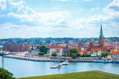 Foto Beautiful view of Helsingor architecture