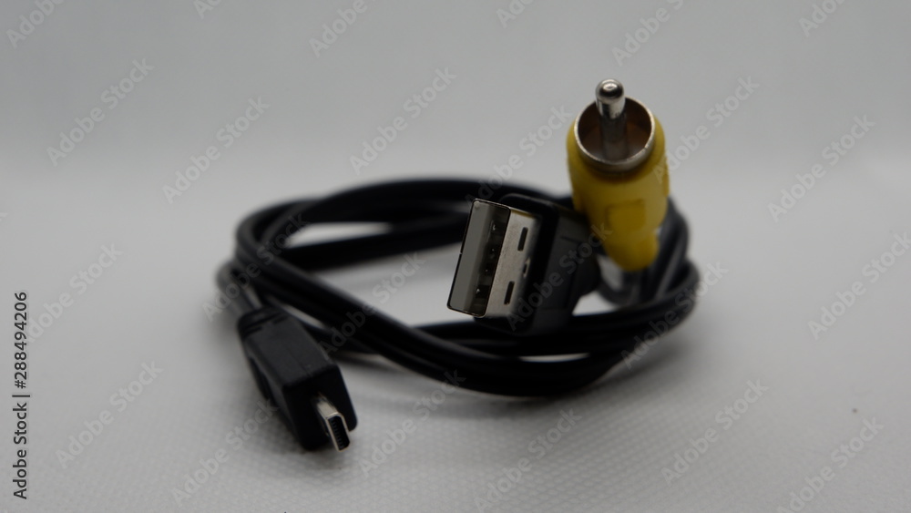 micro usb composite cable Stock Photo | Adobe Stock