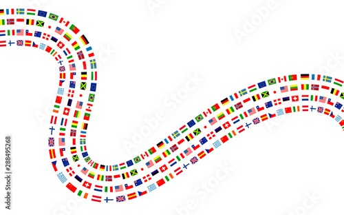 bandiere, bandierine, bandiere del mondo, internazionale, 