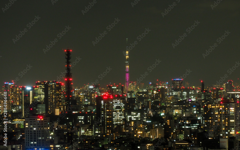 Night lights of Tokyo