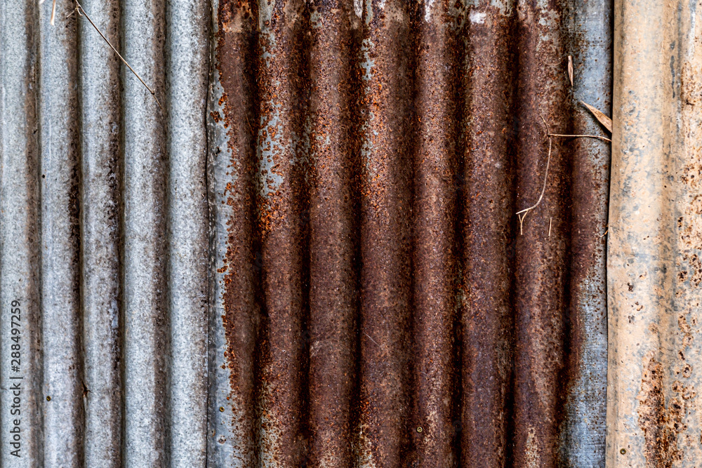 Old rust galvanized wall. Old rust galvanized wall.