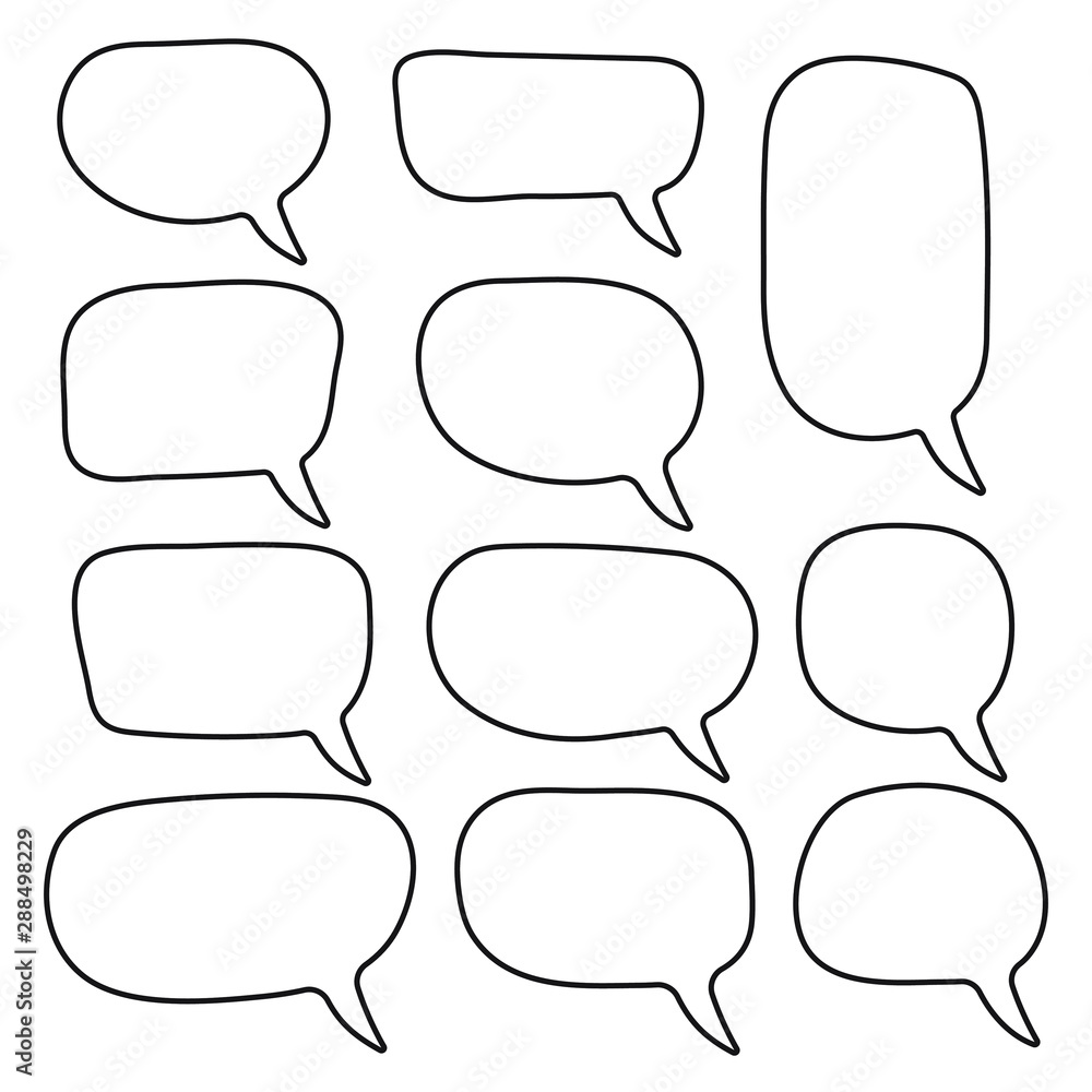 hand drawn speech bubble sketch png PNG & clipart images | Citypng
