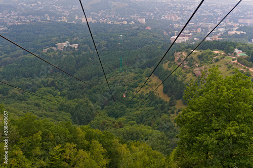 The cable car road. Russia. Kislovodsk.