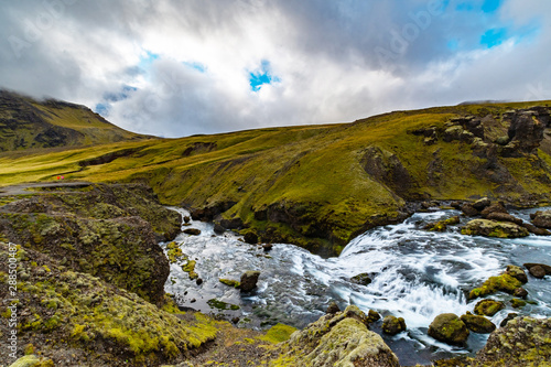 Fimmvörðuháls Hiking Trail In Iceland photo