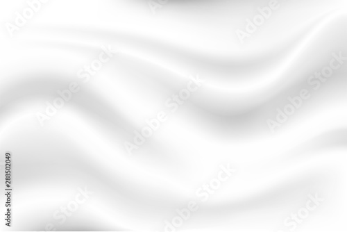 Milk white wave background Looks soft, like a swaying white cloth.