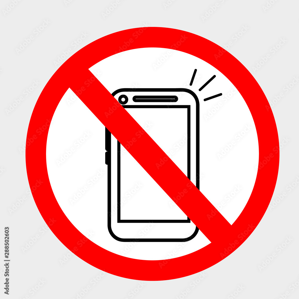 Simple vector prohibition sign, Icon Style do not take a picture or video at gray background Simple vector prohibition sign, Icon Style do not take a picture or video at gray background