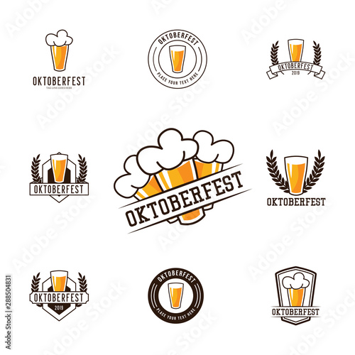 Oktoberfest logo set, prefessional services for branding your company, organization, event and business. 