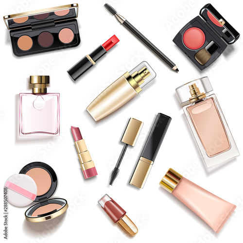 Vector Makeup Cosmetics Collection