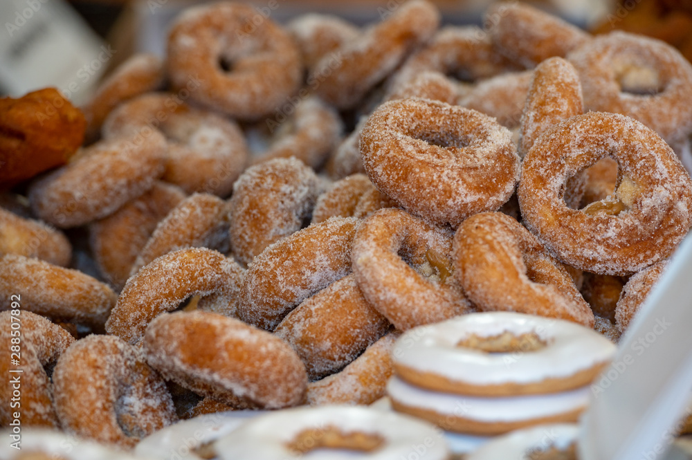 Traditional homemade donuts from Spain.