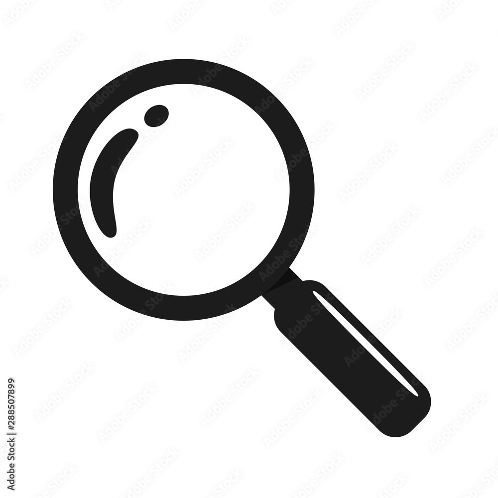 Magnifying glass icon. Magnifier symbol concept search for people to work.  Stock Vector | Adobe Stock