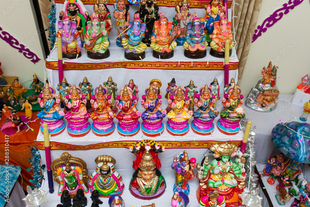 Naklejka premium Dasara Pattada Gombe (South indian Dussehra culture)