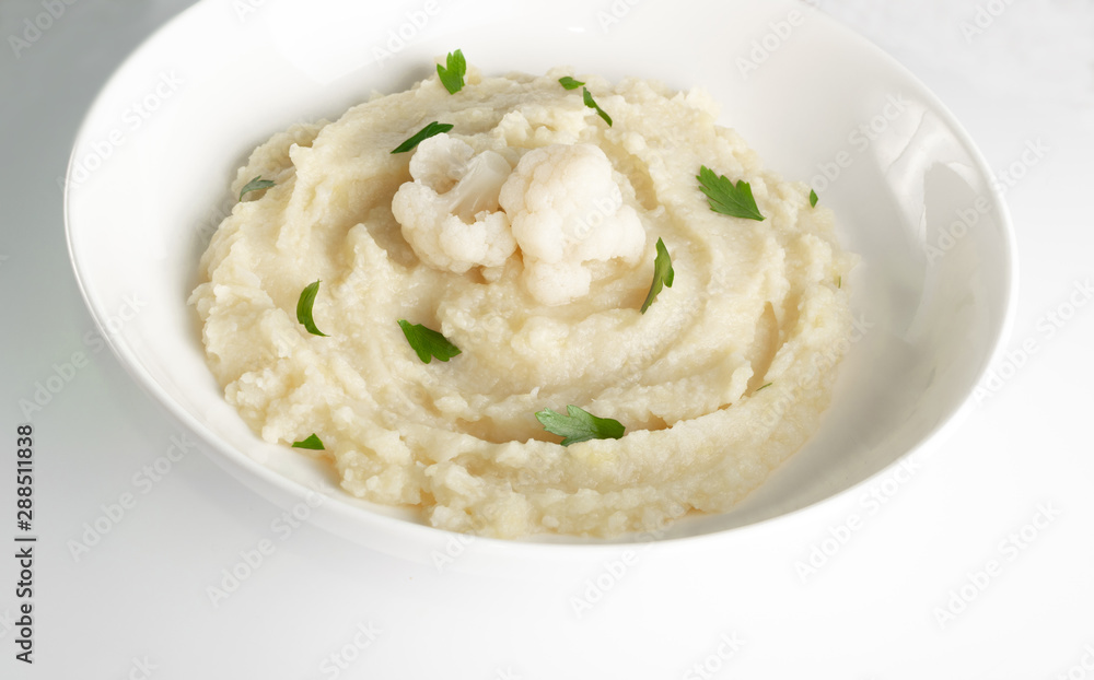 Homemade Cauliflower Puree or Colcannon with Mashed Cabbage Homemade Cauliflower Puree or Colcannon with Mashed Cabbage