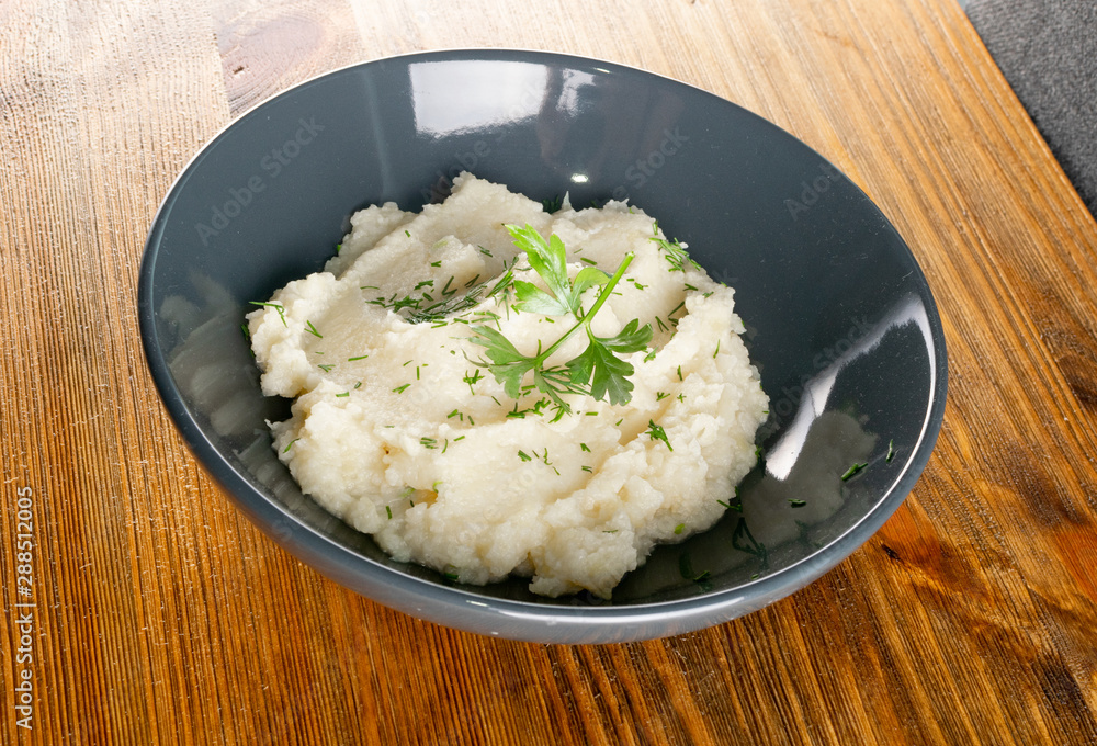 Homemade Cauliflower Puree or Colcannon with Mashed Cabbage Homemade Cauliflower Puree or Colcannon with Mashed Cabbage