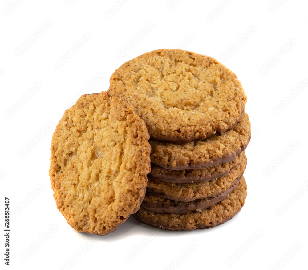 Thin Oatmeal Cookies, Healthy Cereal Crackers with Chocolate Thin Oatmeal Cookies, Healthy Cereal Crackers with Chocolate