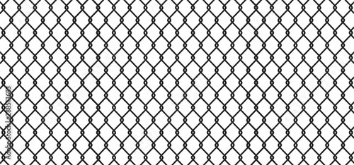 Fence black geometric background - vector