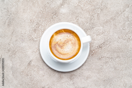 cup of espresso Coffee on conrete background