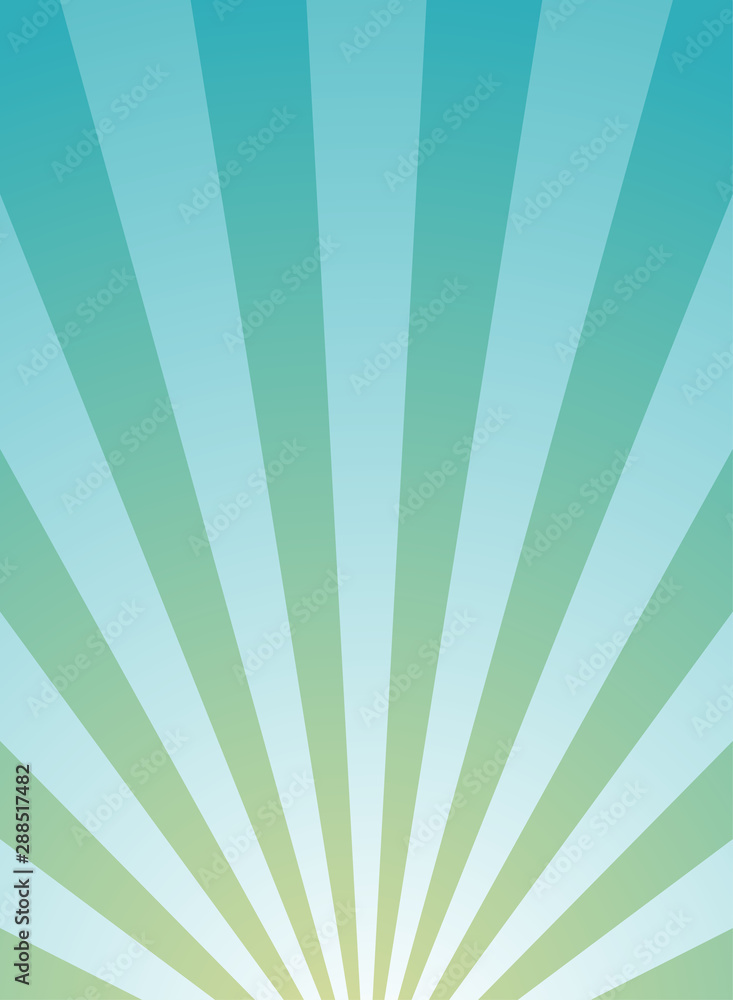 Sunlight vertical background. Powder blue color burst background with white highlight.