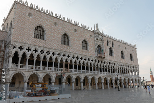 Panoramic view of facade of Museo Correr and Piazza San Marco