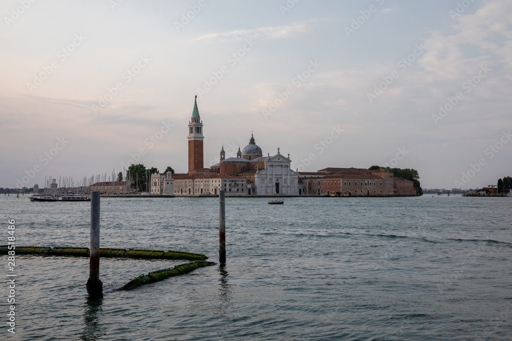 Panoramic view of Laguna Veneta of Venice and San Giorgio Maggiore Island