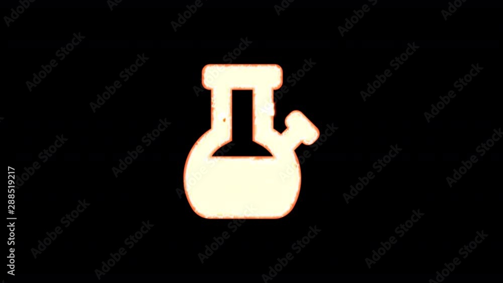 Symbol bong burns out of transparency, then burns again. Alpha channel Premultiplied - Matted with color black Symbol bong burns out of transparency, then burns again. Alpha channel Premultiplied - Matted with color black