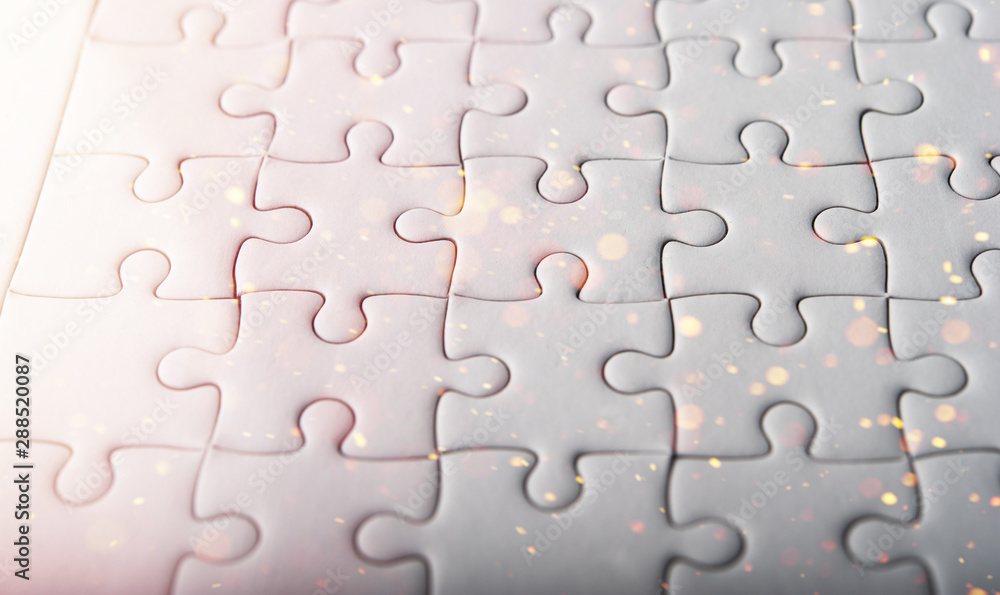 White puzzles represent harmony and power of successful people. White puzzles represent harmony and power of successful people.