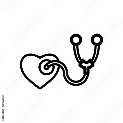 stethoscope icon trendy