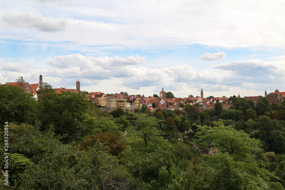 Panoramic view of Rothenburg ob der Tauber